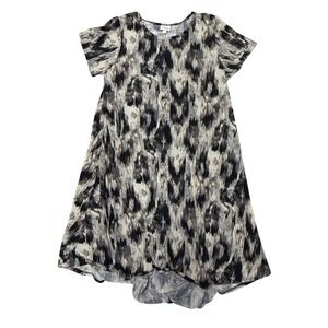 LuLaRoe‎ T-Shirt Dress Abstract Print Casual Comfy Short Sleeve Large